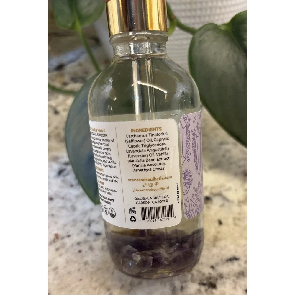 Scent +‎ Soul RESTORE Amethyst Crystal Multi-use Oil vibrational crystal Energy
